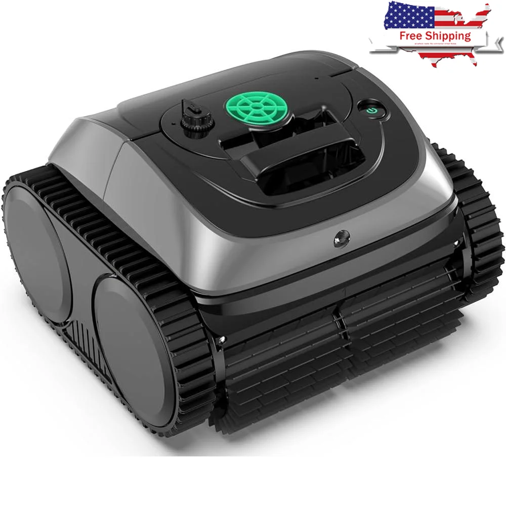 

2024 Upgrade Robotic Pool Cleaner Cordless Vacuum In Ground Pools Up to 65FT 150mins Runtime Efficient Cleaning with Smart Path