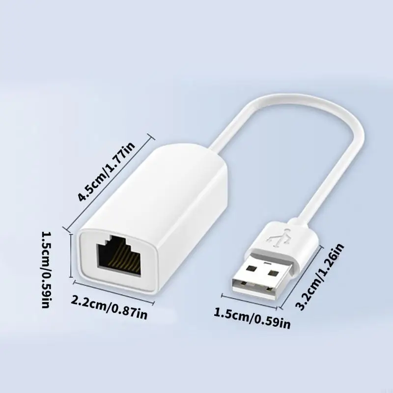 U13B USB 2.0 إلى RJ45 محول LAN Ethernet محول شبكات 100 ميجابت في الثانية