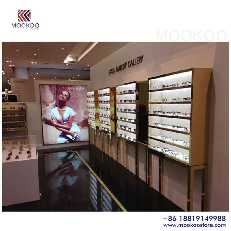 custom.Beautiful Looking Fashion Style Luxurious Eyewear Rack Optical Shop