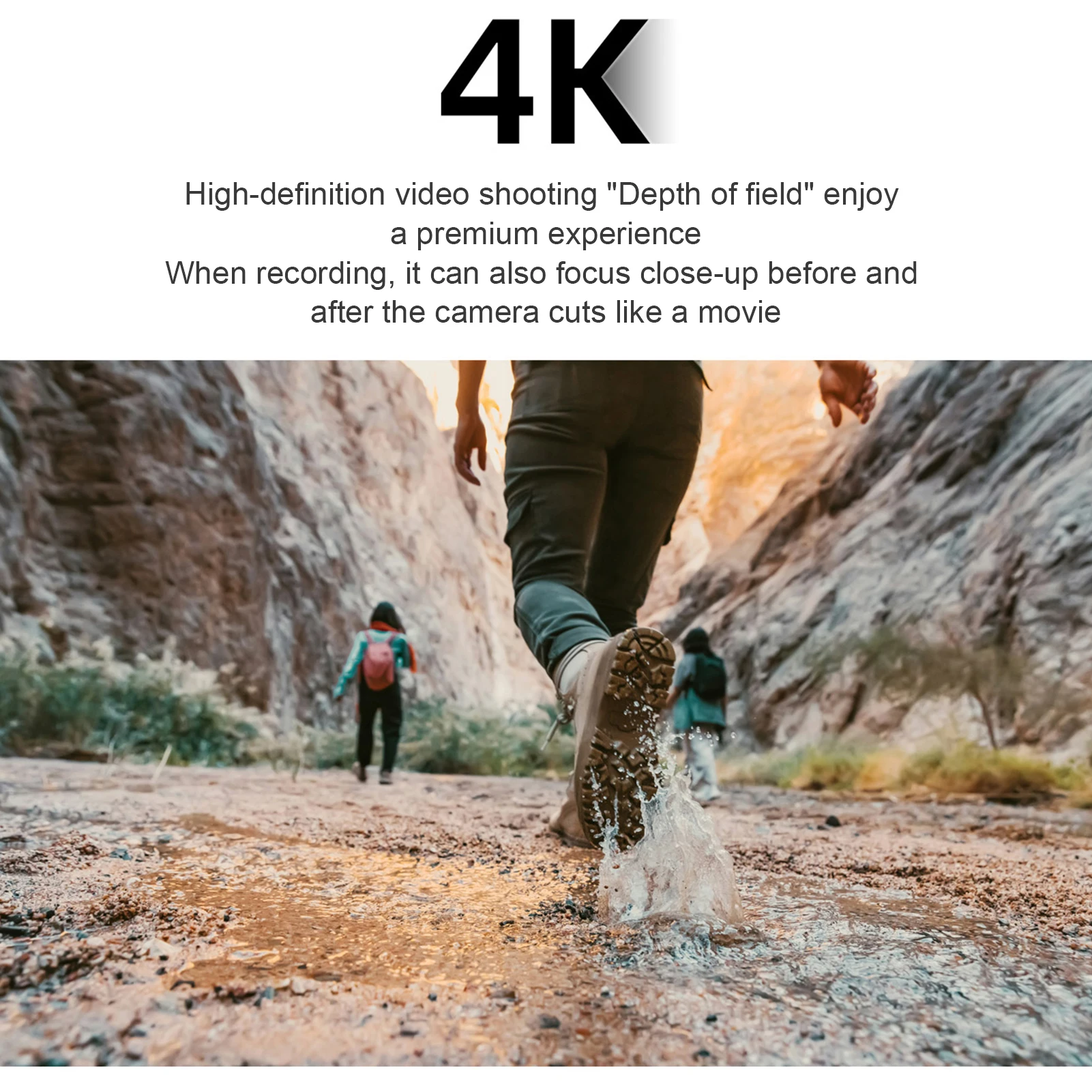 Portable 4K CCD Digital Camera WiFi Digital Video Camera 64MP 2.83 Inch Screen Manual/Auto Focus 28X Digital Zoom Built in Flash