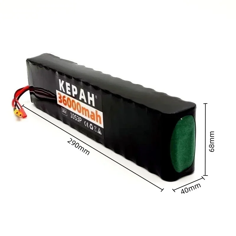 36V 36ah 18650 lithium battery 10s3p 36000mah1000w 42V electric scooter m365 power battery with battery pack