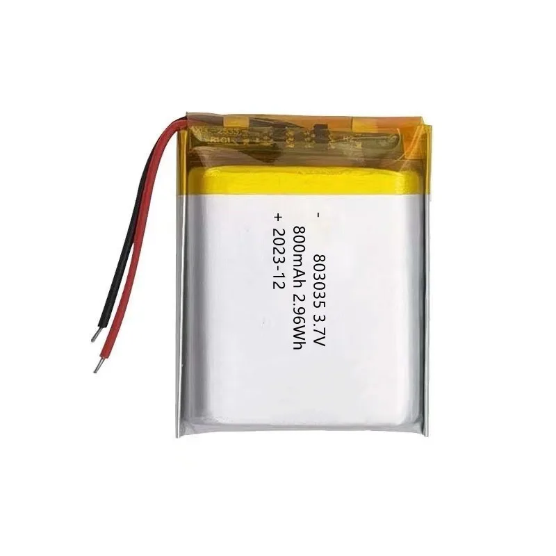 100pcs 803035 polymer lithium battery 800mAh atomizer, Bluetooth speaker headset, beauty instrument 3.7V