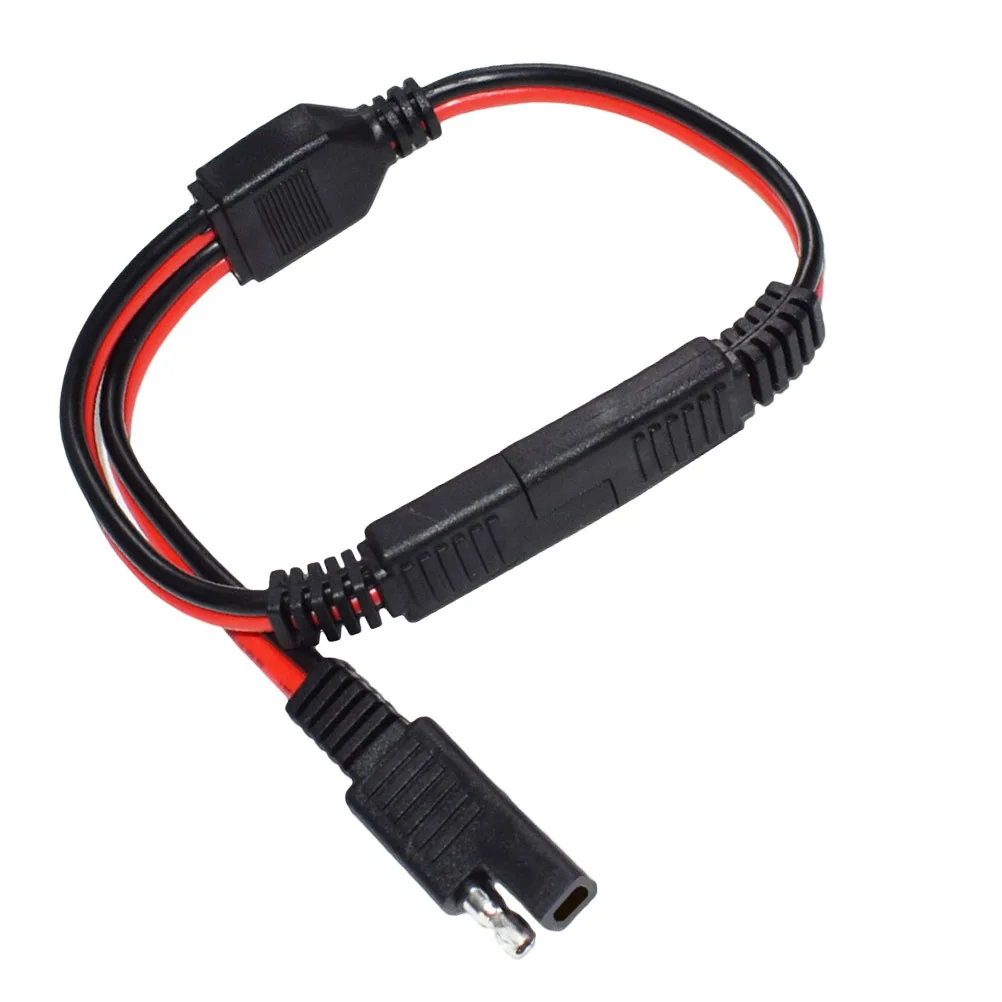 

Sae Power Plug Extension Cable 1 To 2 For Car Auto Power Supply Low Loss Copper Core Quick Disconnect Adapter Sae