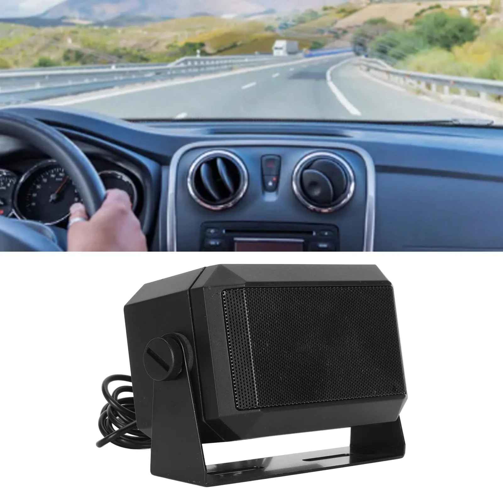 CB راديو المتكلم التوصيل والتشغيل 3.5 مللي متر التوصيل راديو السيارة مكبر الصوت الخارجي عالية الأداء 5 واط لجهاز الإرسال والاستقبال المحمول لراديو CB