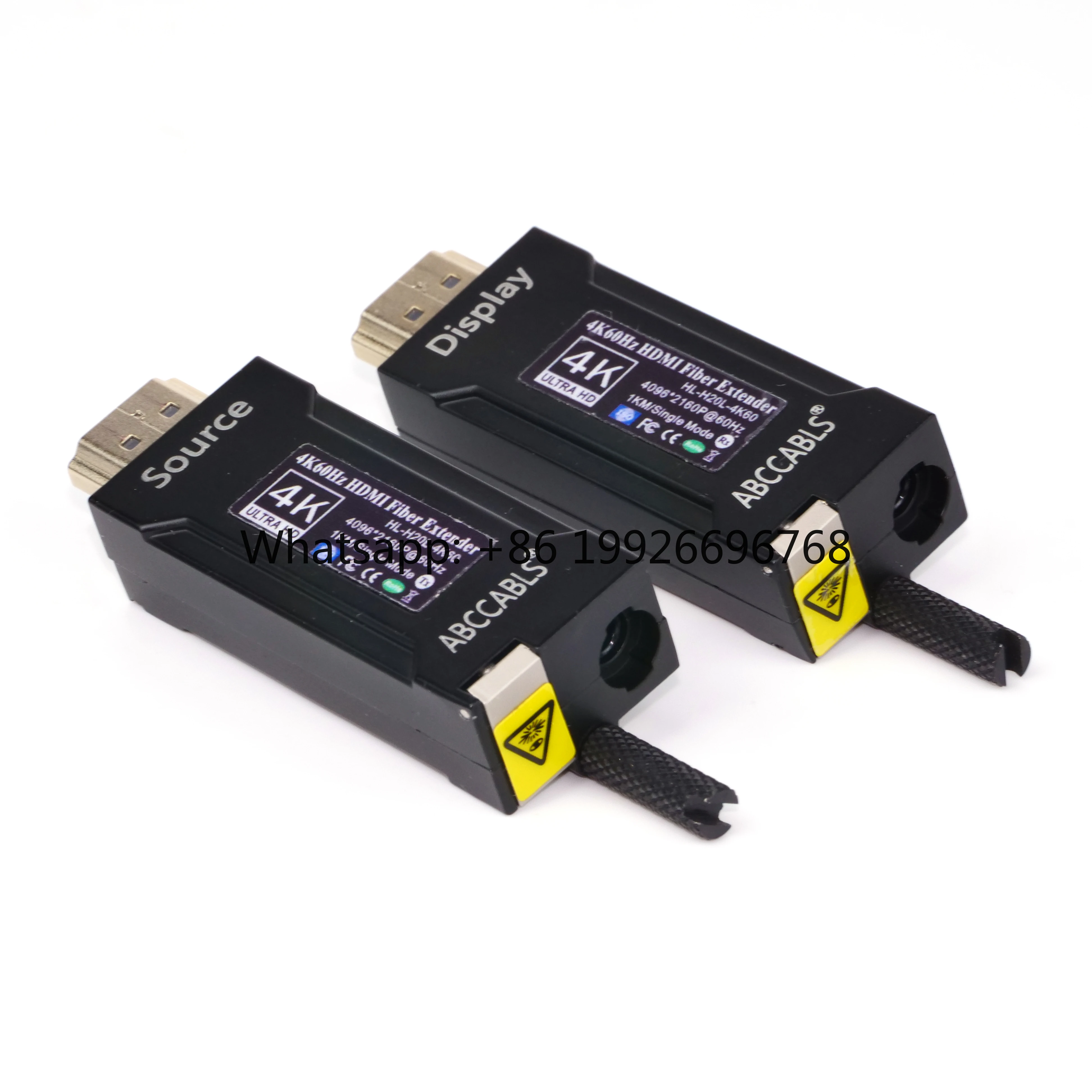 Mini 4K 60Hz Fiber Optic Extender with Optical Media Converter for Single/Multi Mode Fibers Aluminum Alloy Model A5006
