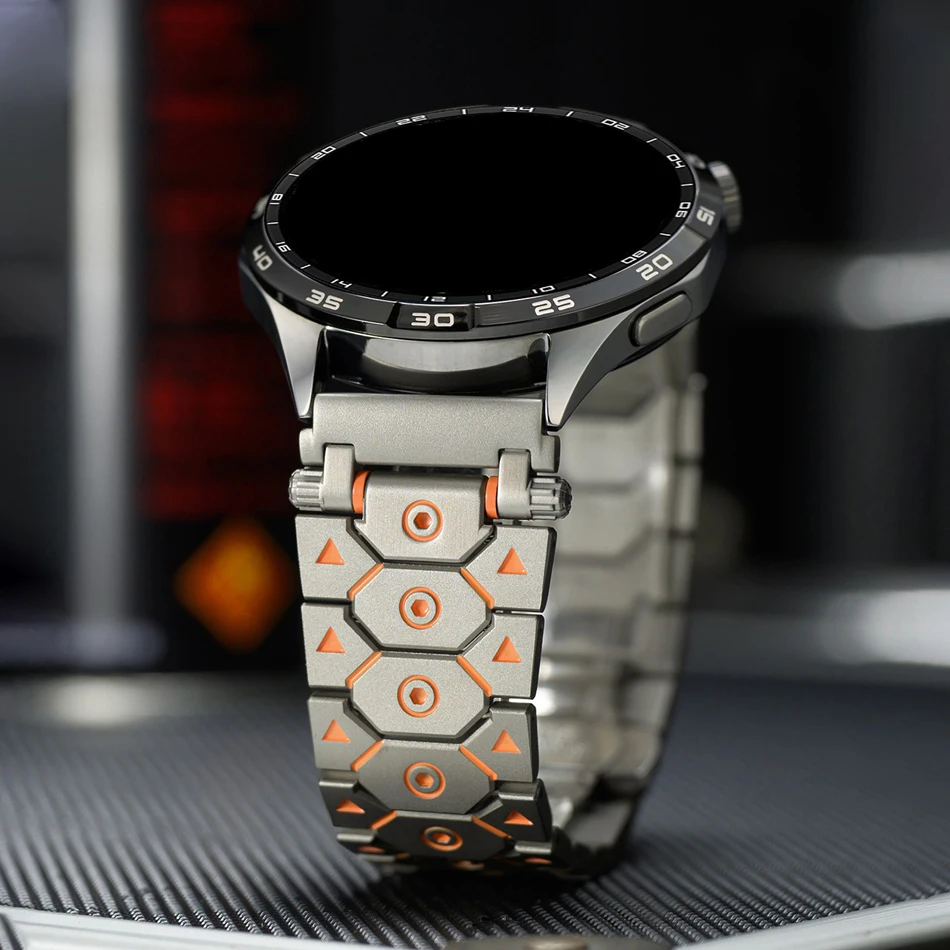 20/22mm Strap For Samsung Galaxy Watch Ultra 2/1 47mm 9 8 Classic 7/6/5/4 40/44/46mm Garmin Hexagonal Stainless Steel Watch Band