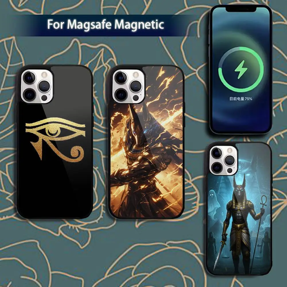 

A-Anubis E-Egyptian-s God Phone Case For iPhone 16,15,14,13,12,11,Pro,Max,Plus,Mini,Magsafe,Magnetic Wireless Charging Case