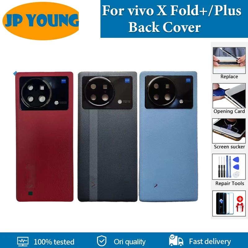 Original Back Cover For vivo X Fold+ Back Battery Cover Housing Door V2229A Rear Case For vivo X Fold Plus Back Case Replacement