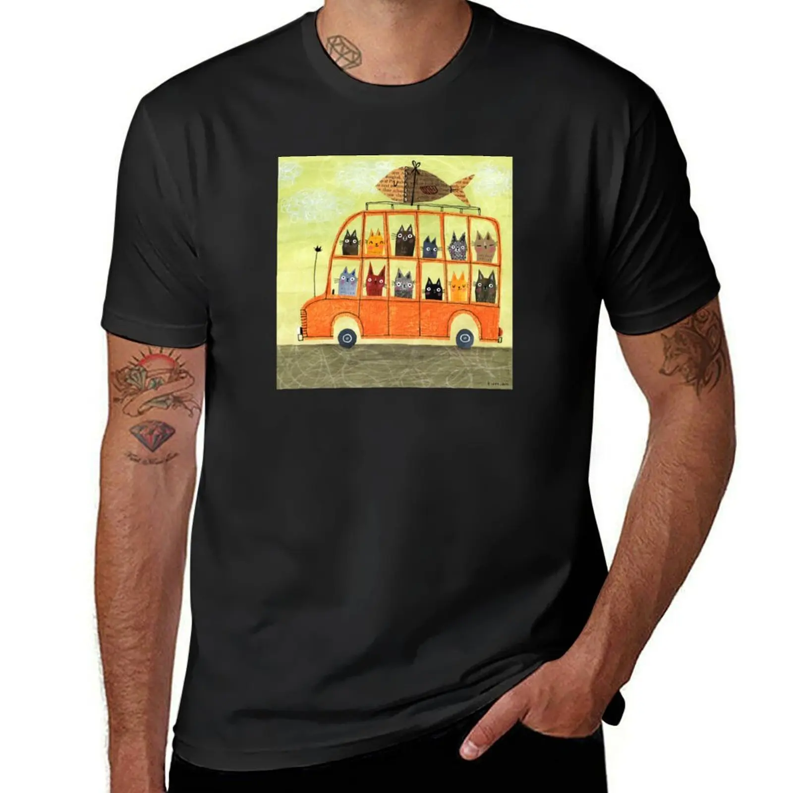 

SUSHI BUS T-Shirt Blouse customizeds plus size tops customs mens champion t shirts