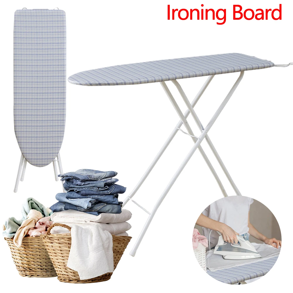 

Ironing Board with Heat Resistant Cover Iron Board Adjustable Height for Home Laundry Room Use