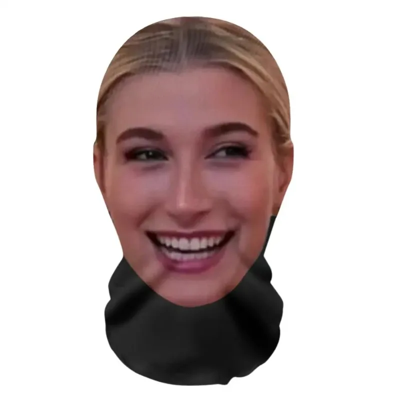 2 pz/3D Stampato Maschera a pieno facciale Uomini e donne Gioco di ruolo Copricapo Hip Hop Moda Passamontagna Copricapo Divertenti Puntelli Cosplay