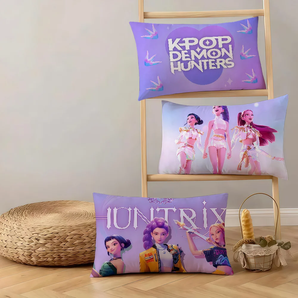 K-KPop D-Demon H-Hunters-ES cushion cover Rectangle Pillow Cover Hit Product Comfortable Warm Bedding Party Gift