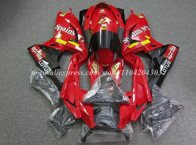 4Gifts New ABS Motorcycle Fairings Kit Fit For Aprilia RS125 06 07 08 09 10 11 RS 125 2006 2007 2008 2009 2010 2011 Red Yellow