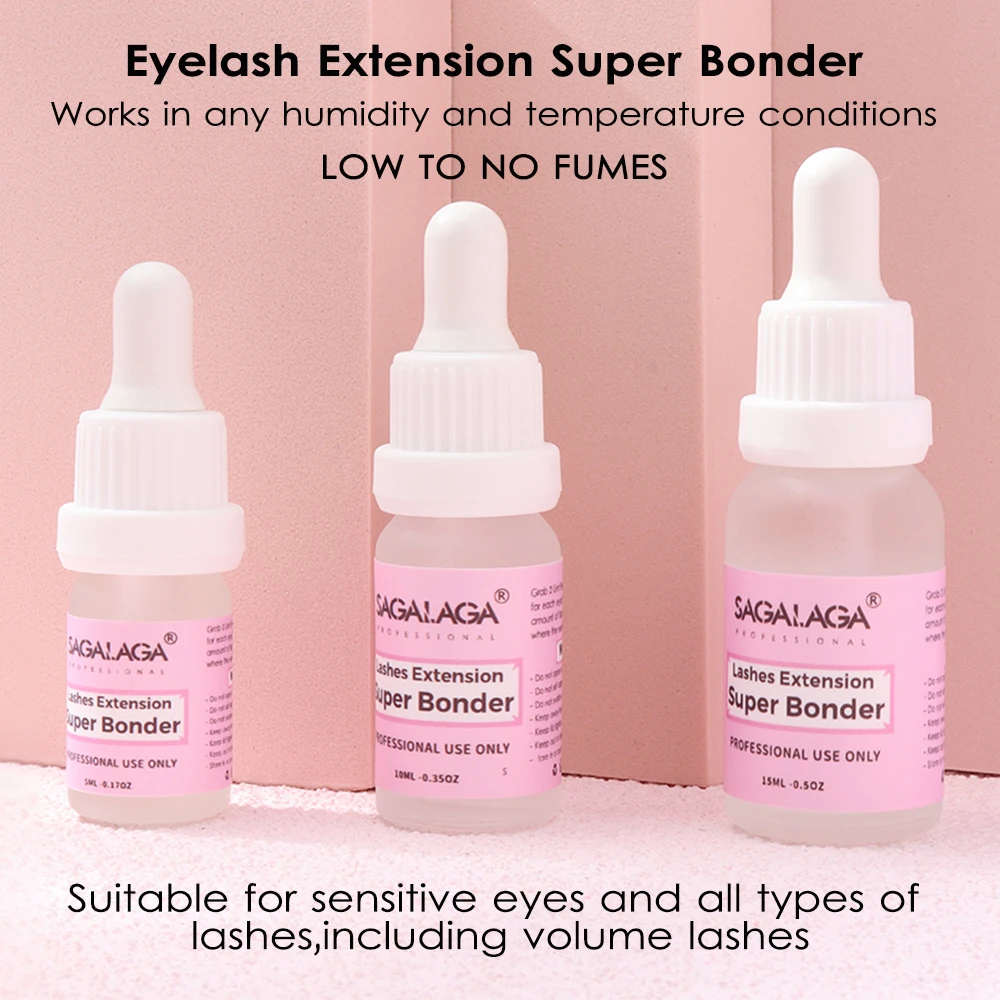 15ml Super Bonder Sealant Glue Accelerator for Eyelash Extensions Sealer Adhesive Speed up Glue Drying Time Private Label