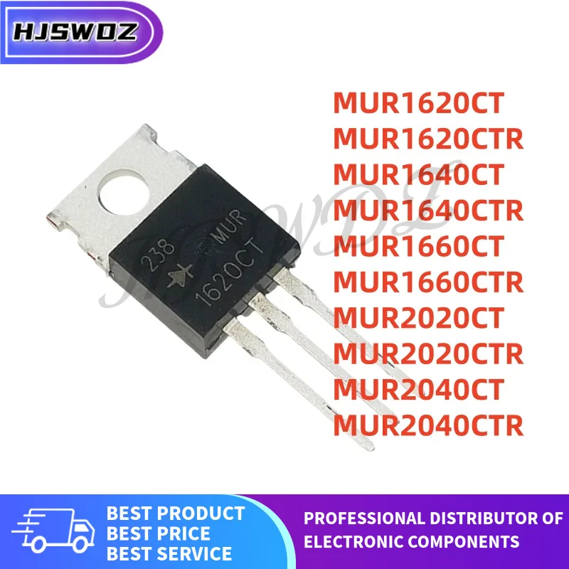 10PCS TO-220 MUR1620CT MUR1620CTR MUR1640CT MUR1640CTR MUR1660CT MUR1660CTR MUR2020CT MUR2020CTR MUR2040CT MUR2040CTR