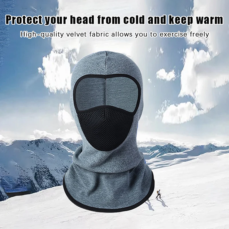 Thermal Winter Balaclava Cycling Full Face Mask Warm Outdoor Sports Motorcycle Ski Fishing Hunting Mask Fleece Scarf Cap Bandana