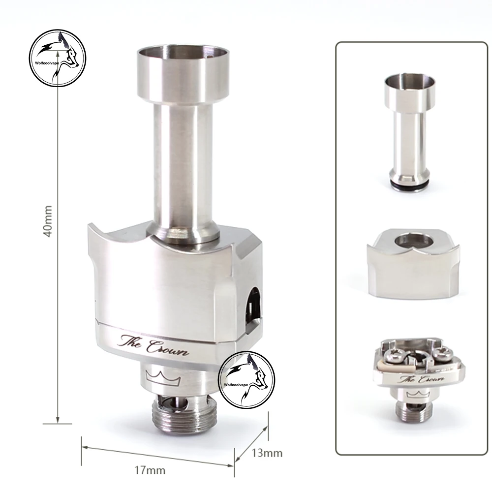 جسر Wolfcoolvape Monarchy Mobb TC Style RBA لخزان البليت / BB / Boro 7 قطع دبابيس هوائية 1.0، 1.5، 2.0، 2.5، 3.0، 3.5، 4.0 مم #6