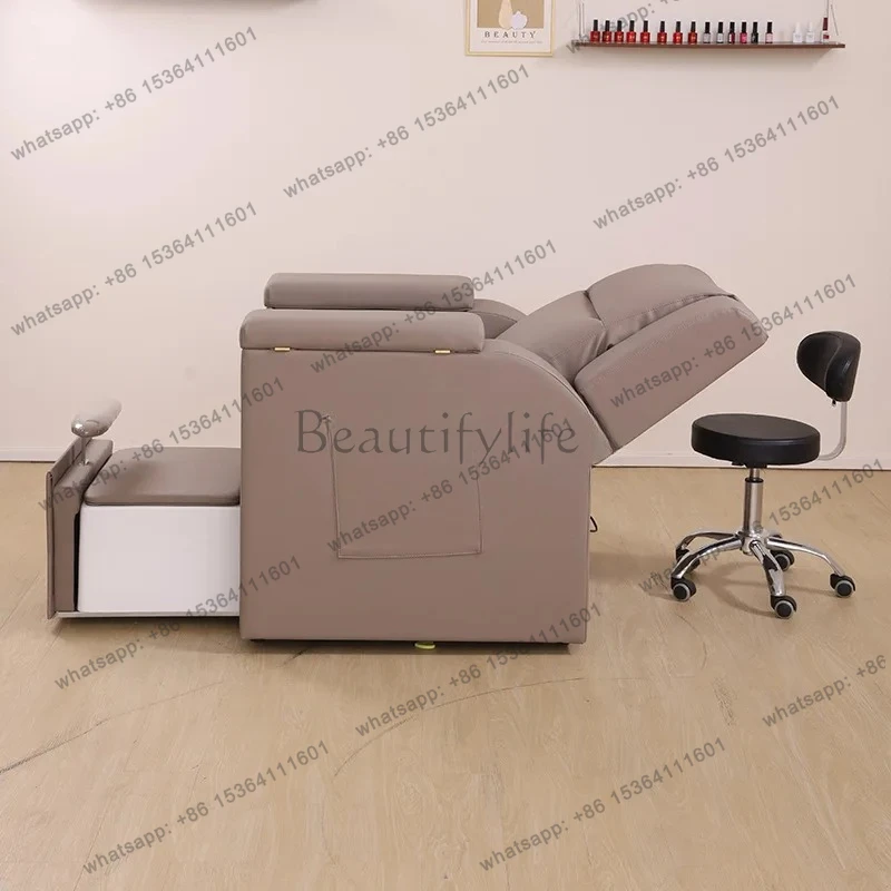 Electric Manicure Sofa Pedicure Chair Beauty Salon Nail Shop Special Tattoo Eyelash Sofa Pedicure Foot Bath Chair Reclining