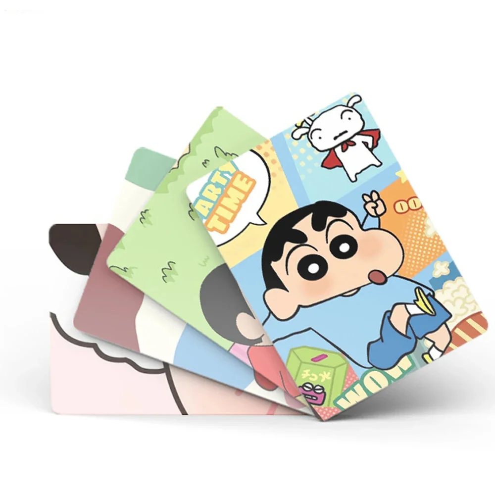 50/55Pcs Kawaii Crayon Shin-chan Anime Cards Box Cartoon Crayon Shinchan Collection Cards Toys Christmas Kids Boys Girls Gifts