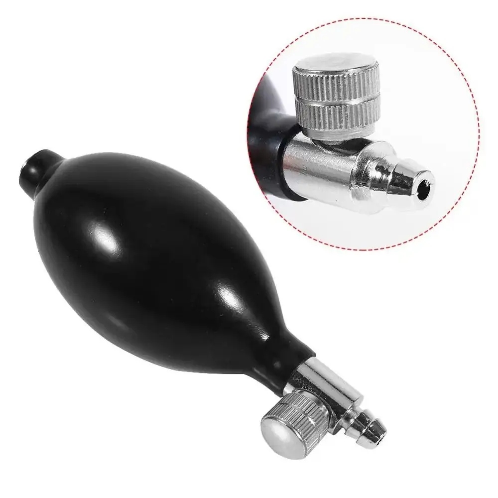 1Pcs Hand Squeeze Blood Pressure Latex Bulb with Twist Air Release Pump Replacement Inflation Bulb Pump Black Multipurpose