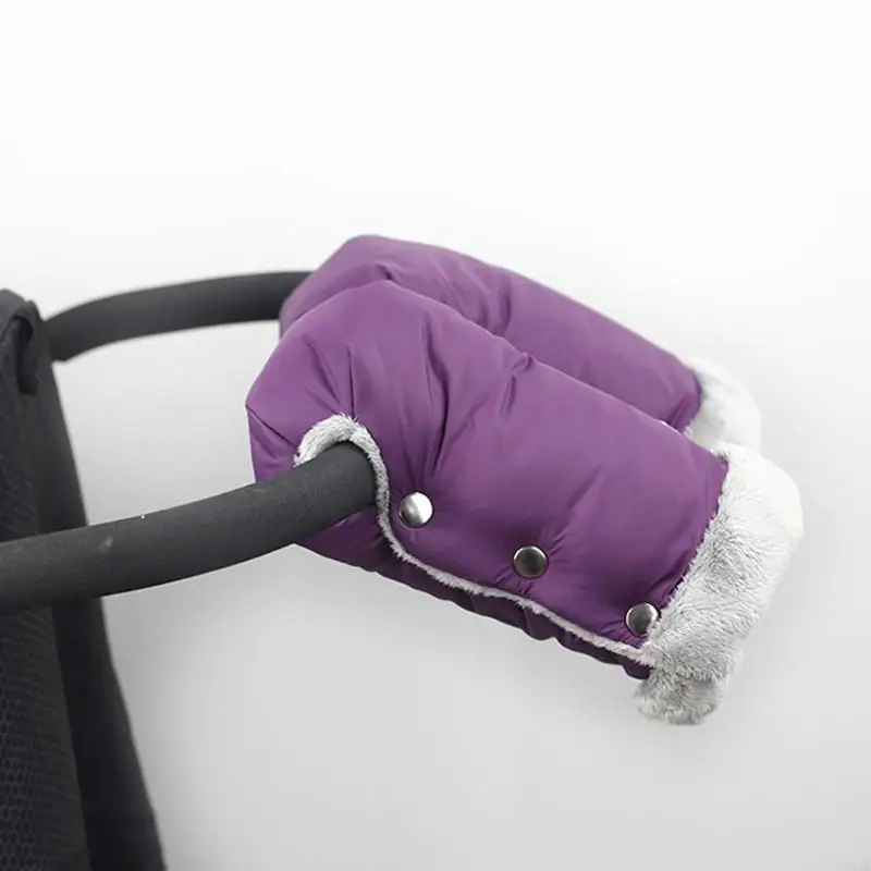 Waterproof Universal Pram Mitten Hand Cover for Handlebars Golf Cart Pet Gear Fingerless Gloves Stroller Hand Muff Soft P31B