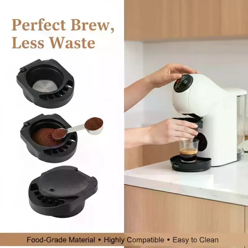 1pc Reusable Capsule Adapter for  Coffee Capsule Convert Compatible