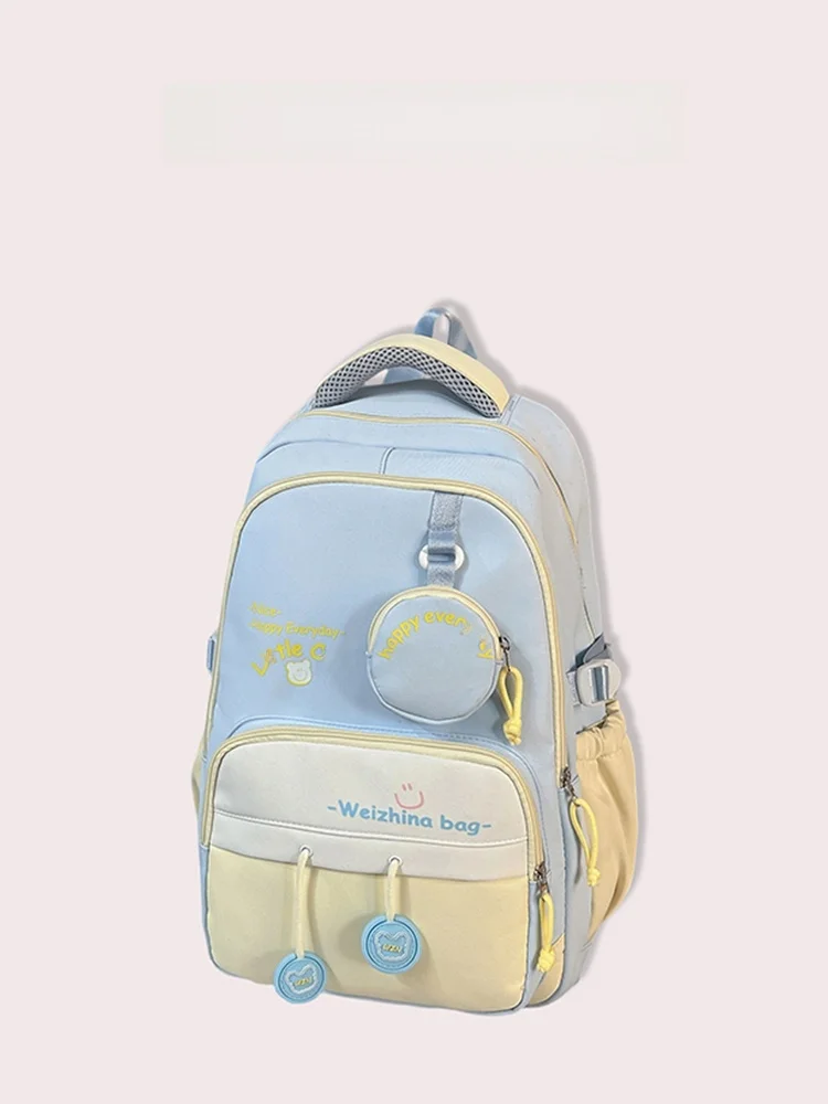 Mochila Escolar Grande Clnoe Kenok para Meninas, Mochila de Duas Alças para Deslocamento, Adequada para o Ensino Fundamental ...