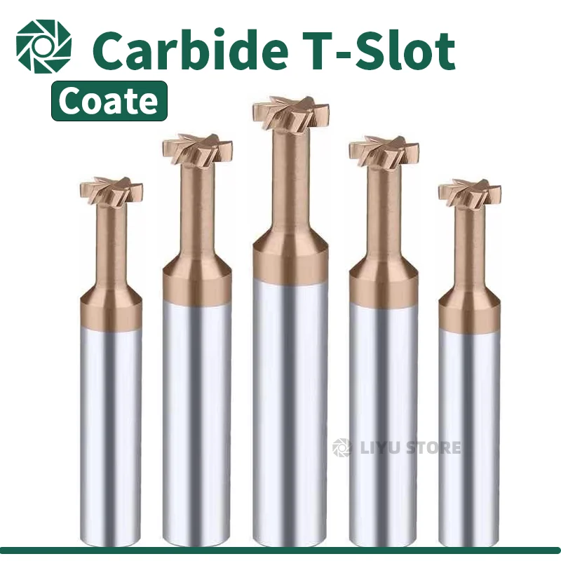 Tungsten Steel Carbide T Slot Milling Cutter for Metal Router Bit Slot Milling T-Slot Outer Diameter 3mm-12mm Thickness 1.5-5mm