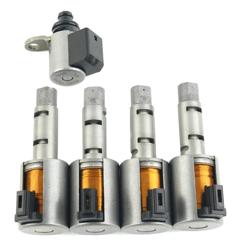 5Pcs RE0F11A JF015E CVT Transmission Solenoid Gearbox Kit For Nissan Sentra Versa Chevrolet Spark Suzuki Swift 2012-2015