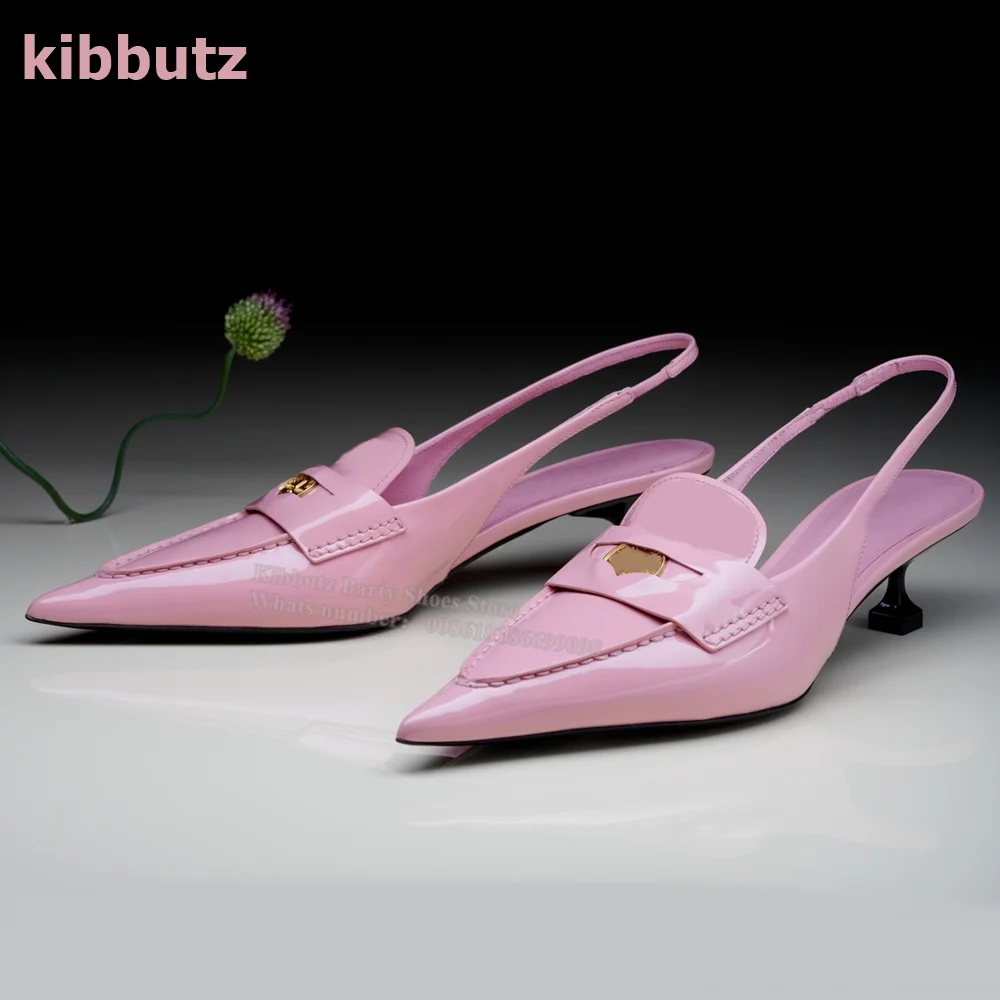 Scarpe singole retrò francesi punta a punta tacco gattino vera pelle colore misto scarpe da donna eleganti Sexy Slip-On alla moda