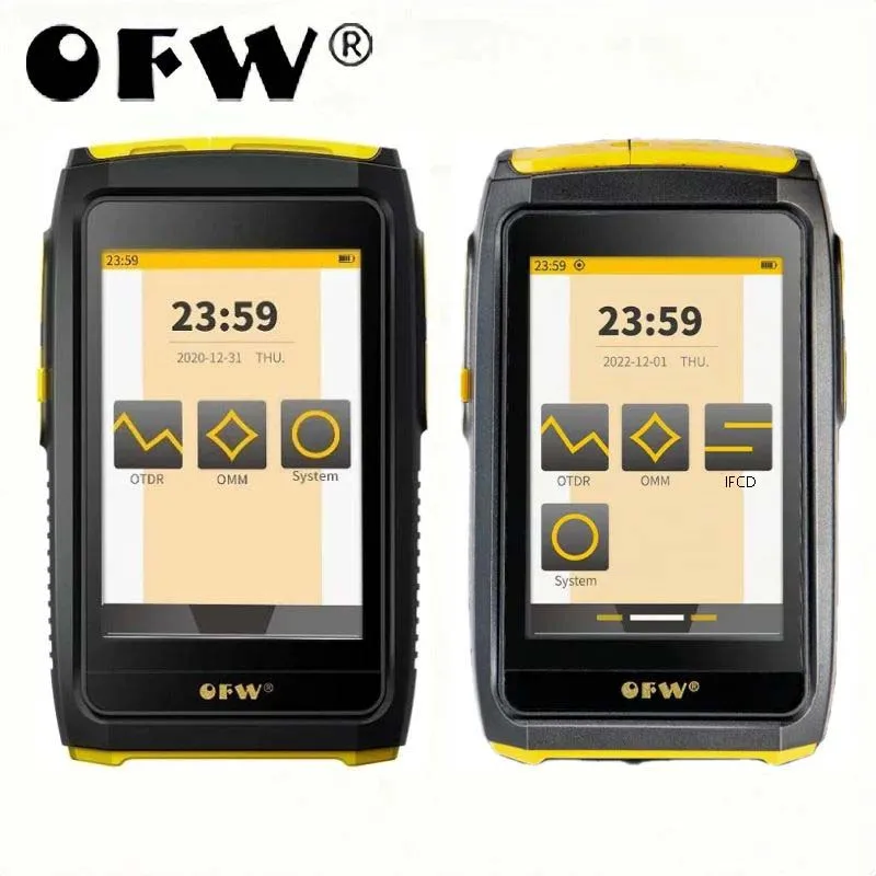 

OFW OTDR Active FTTH Live Test 1550nm 20dB Optical Fiber Reflectometer Touch Screen OPM VFL OLS IFCD Event Map Fiber Tester