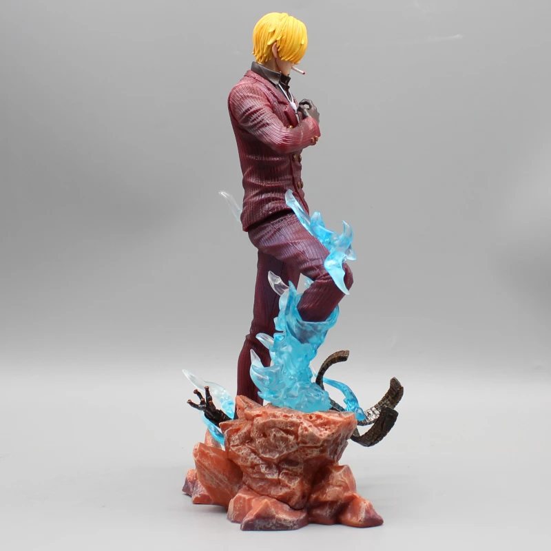 25cm ein Stück Sanji Anime Figuren gk Statue Sanji Figur Sammlung Modell Spielzeug PVC Raum dekoration Ornament Puppe Kinder Geschenk