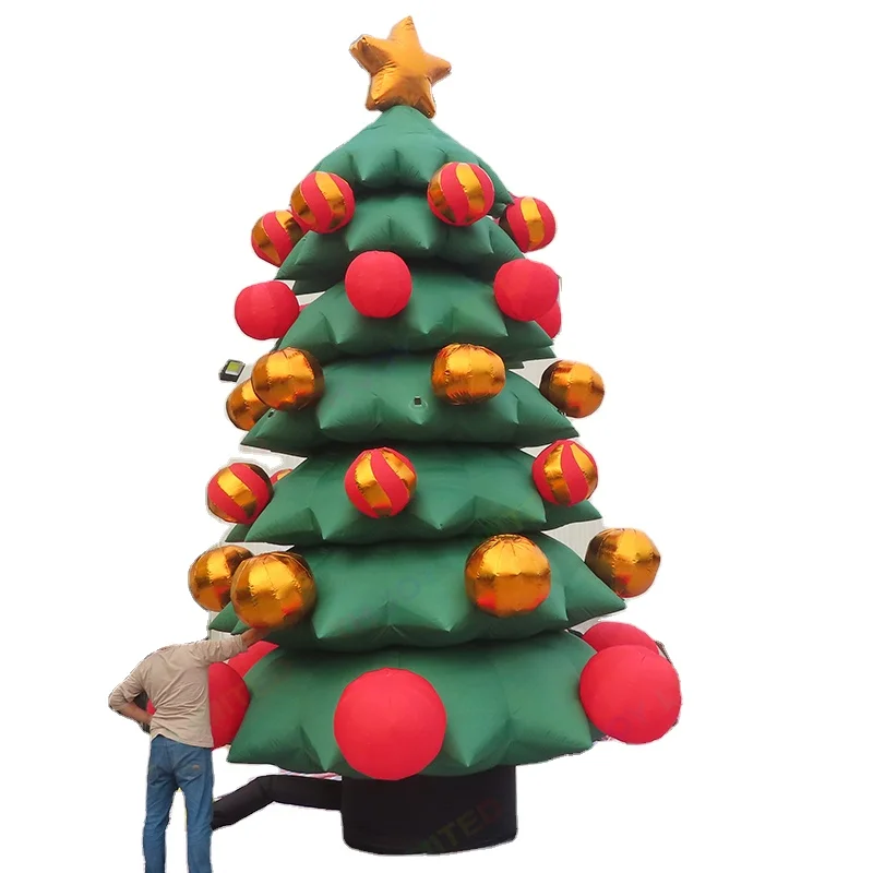 

8m Tall LED Lighted Outdoor Large Christmas Decorations Commercial Christmas Decor Inflatable Decorated Christmas Tree