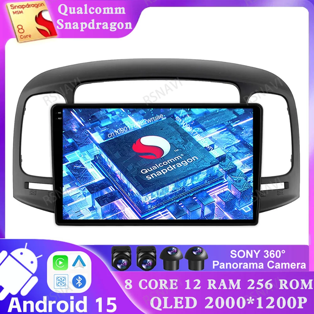

Android 15 For Hyundai Accent 3 2006 - 2011 Multimedia 5G WIFI Qualcomm Navigation DSP Viedo Player GPS Car Radio 4G LTE BT