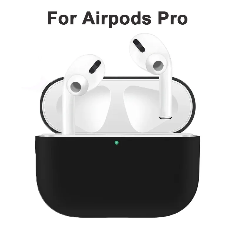 Silicone Bluetooth Earphone Cover for AirPods Pro Case Protector Shell for AirPods Pro Cover Accessories with Hook Bumper