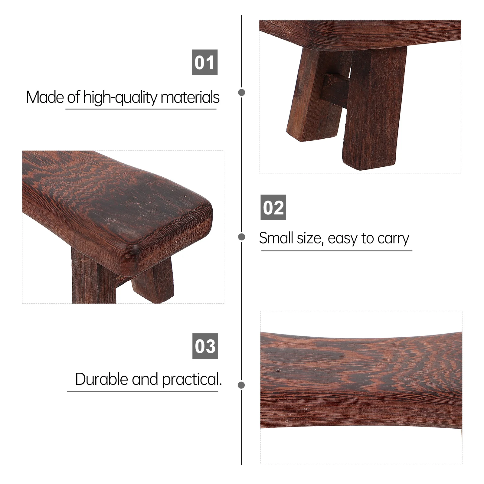 

1pc Hard Wood Cervical Neck Support Health Sleeping Pillow Ergonomic Natural Wood Pillow For Home Office Travel Use