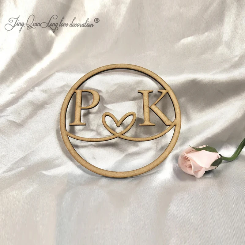 

Custom 35 cm Personalized Monogram Wooden Sign - Wooden Name Sign - Wedding Engagement Sign