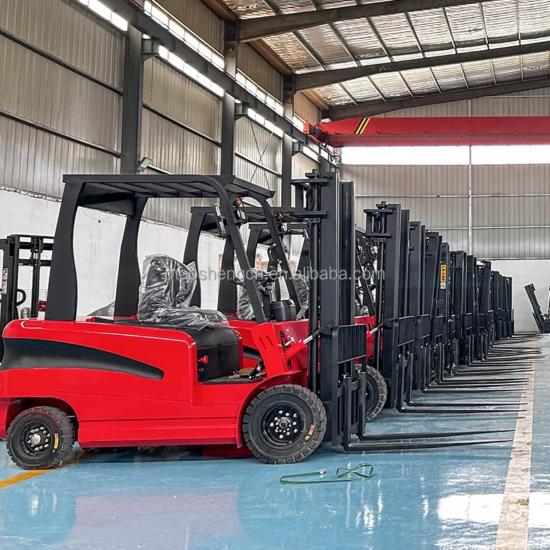 3.3m High Lift Electric Forklift 1.5t Battery Powered Walkie Stacker Truck Compact Reach Fork Lift for Small Spaces