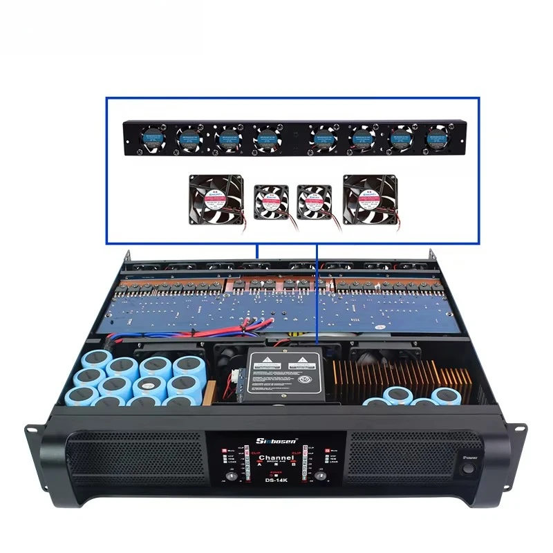 

DS-14K 2 Channels 4000 Watt Power Mixer Amplifier Dj Amplificador Equipment