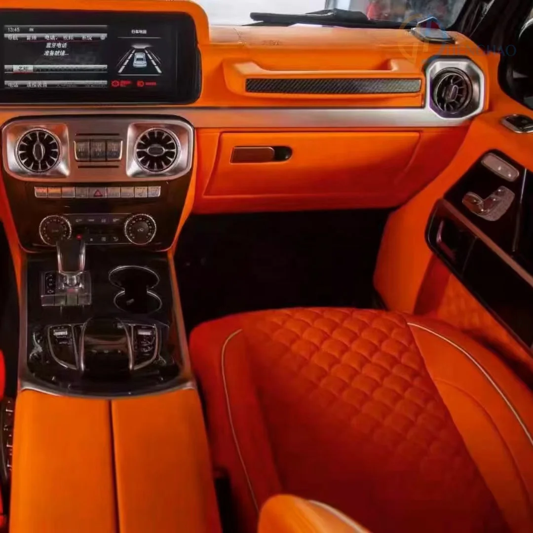 طقم تجميل السيارة الداخلي لمجموعة ترقية السيارة الداخلية G Wagon G Class 2002-2018 W463 إلى W464 G63 B-Brabus Style #2