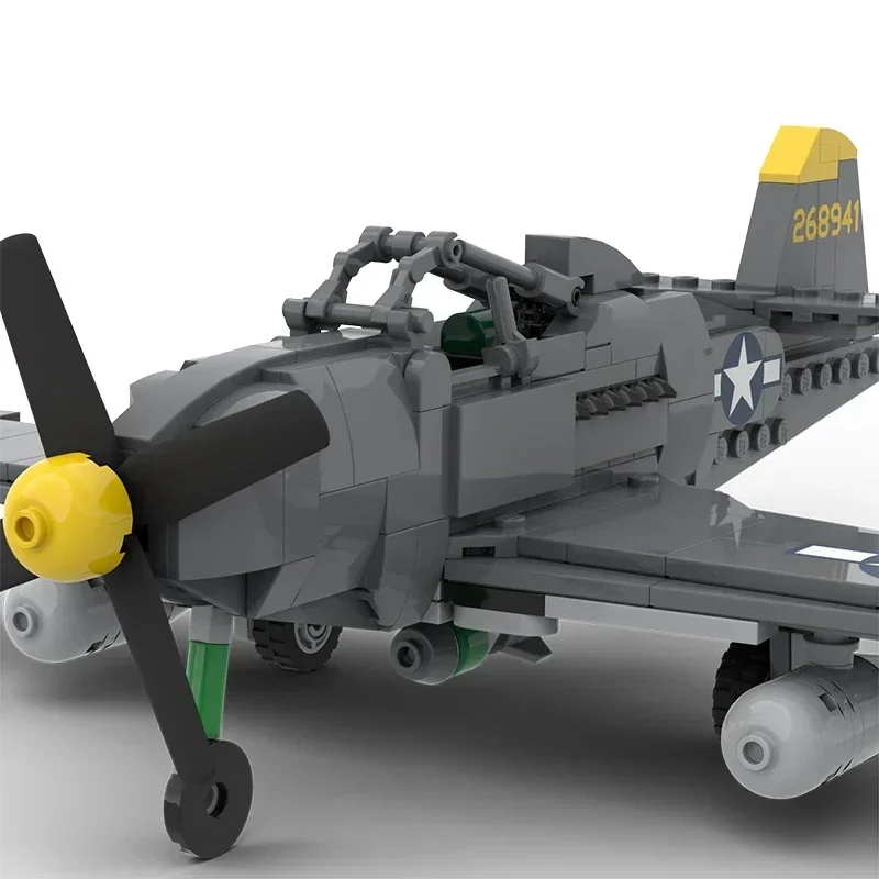 Moc Bausteine Militär Modell P-63 König Cobra Bomber Technologie Modulare Blöcke Geschenke Spielzeug Für Kinder DIY Sets Montage