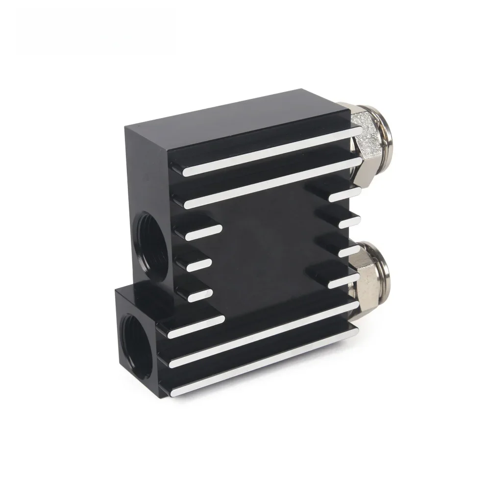 Upgrade  Black Transmission Cooler For Dodge Ram 6.7L Cummins 68RFE Thermostatic Bypass