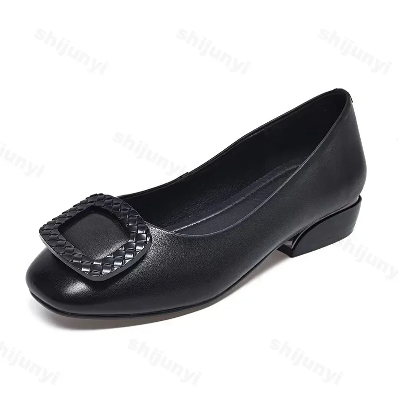 Weiche Lederschuhe mit Rindersehnensohle für Damen, Frühling/Herbst, Festliche Sommerschuhe für Hochzeit, Bankett und Muttertag – Detail 6