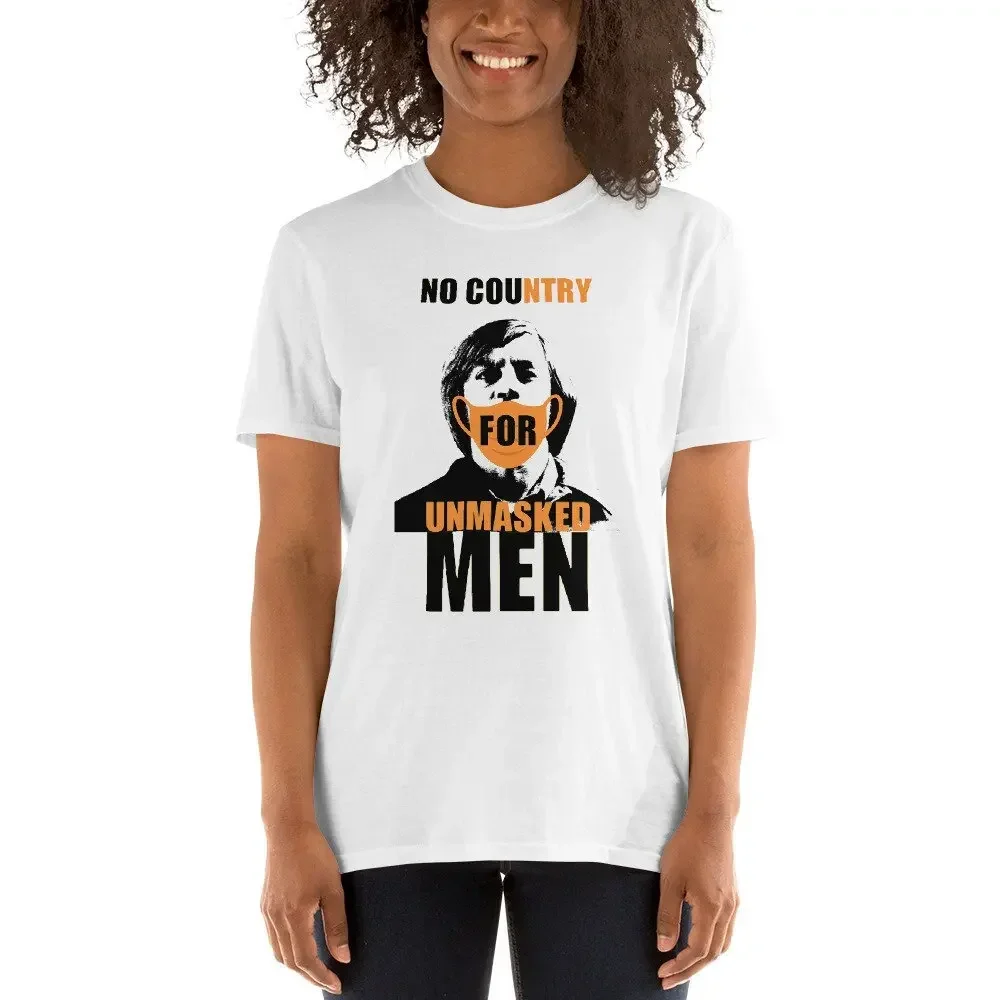 No Country For Unmasked Men Anton Chigurh T Shirt