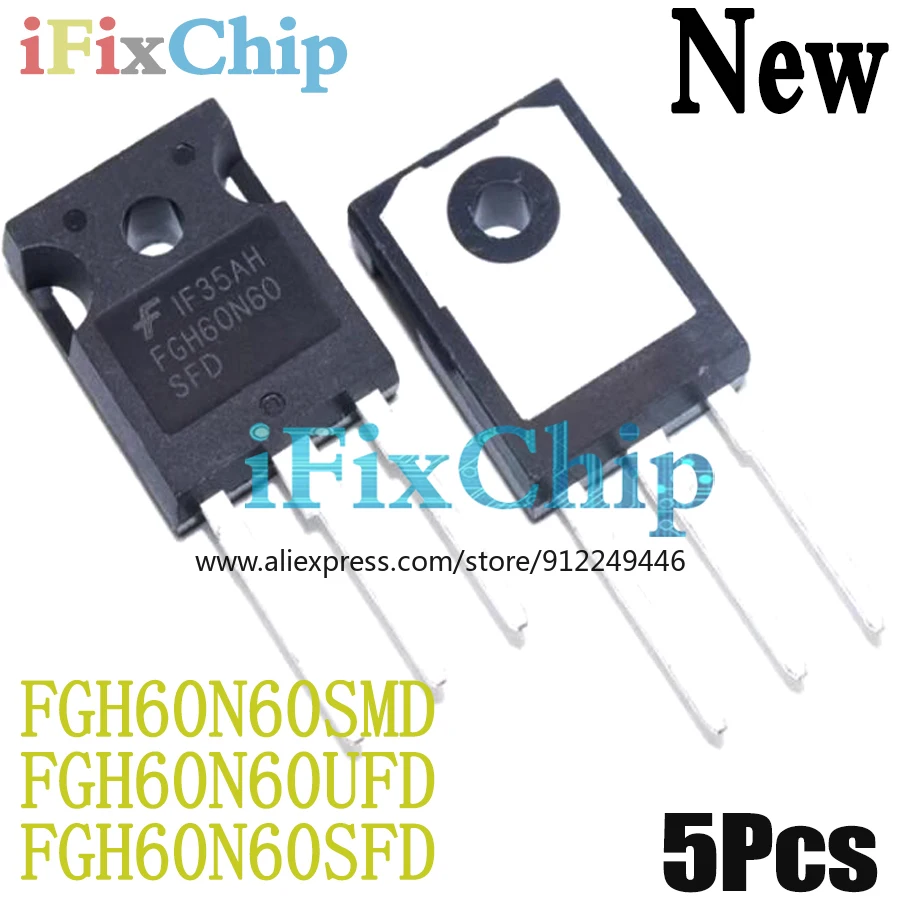 (5piece)100% New FGH60N60SMD FGH60N60UFD FGH60N60SFD FGH60N60 60N60 TO-247 Chipset