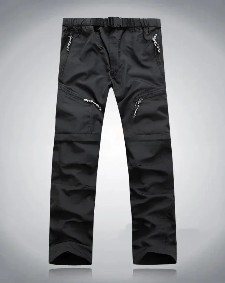 Spring Summer Outdoor Pants Men Quick Dry Convertible Pants Men Hiking Lightweight Fishing Zip Off Cargo Work Pants Trousers view 4
