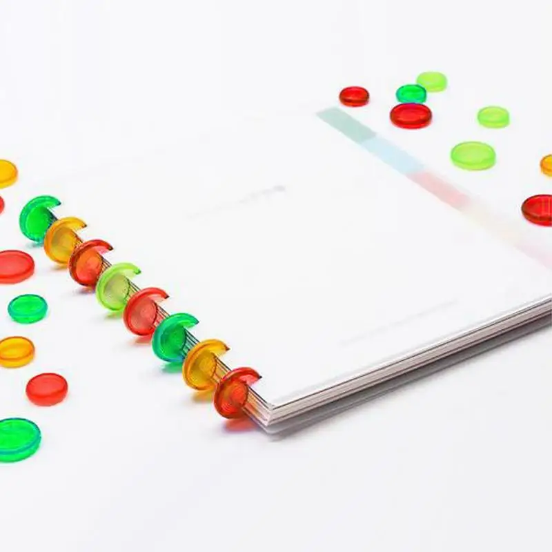 Book Binding Discs Colorful Expansion Discs Binding Ring Discs Colorful Expansion Discs Binding Ring Discs For DIY Notebooks