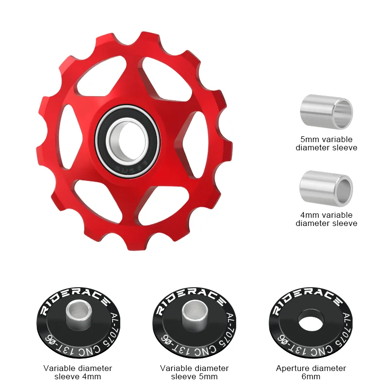 Rueda de cambio trasero para bicicleta y guía rodamiento desviador - imagen 5