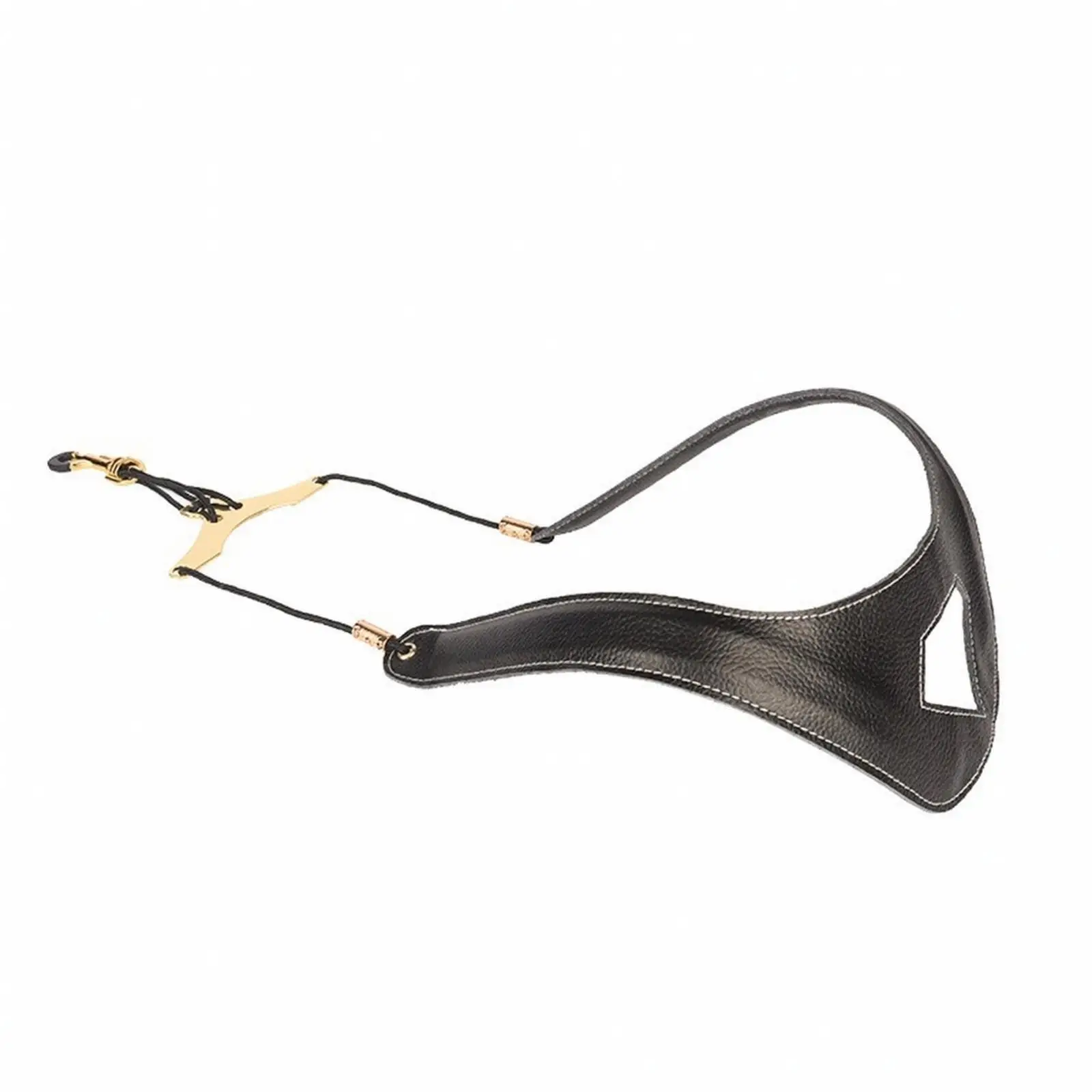 Professional Saxophone Harness Strap Two Point Shoulder Support with Metal Clips for Instrument