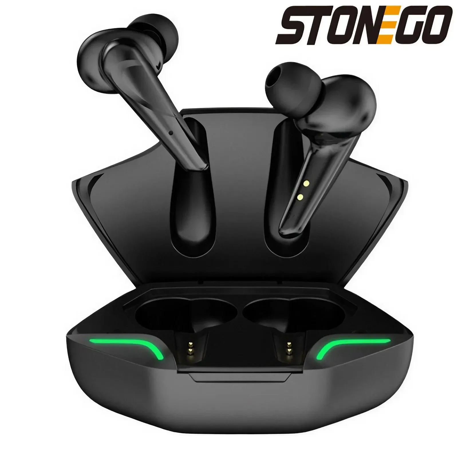 STONEGO Buletooth 5.0 Earphones Gaming Wireless Headphones E-Sports Music Earbuds Dual Mode Headset Waterproof Noise Reduction